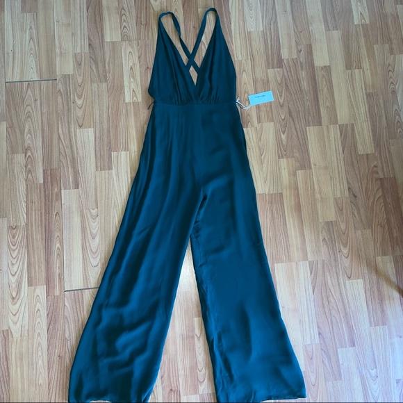 NWT Reformation Petite Sofi Jumpsuit - Emerald - Picture 9 of 15